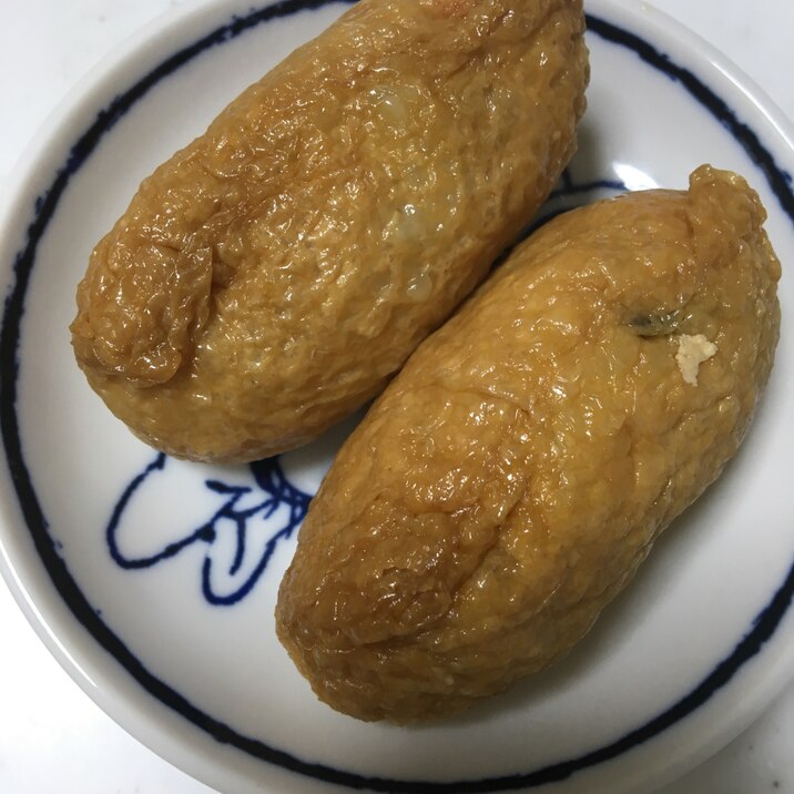 小かぶの葉っぱと塩昆布のいなり寿司(^^)